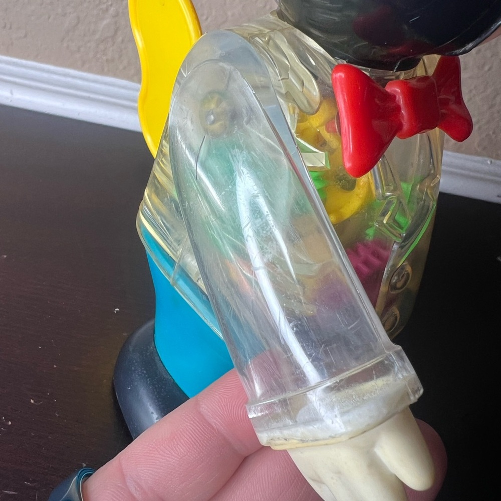 Vintage 1970s Disney Mickey Mouse Windup Toy Transparent Gear Body Gabriel - Picture 7 of 10